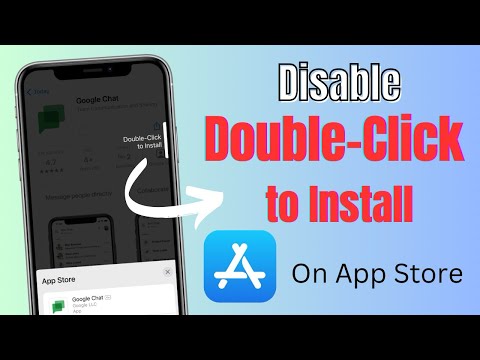 Disable Double Click to Install iPhone 11 or iPhone 15
