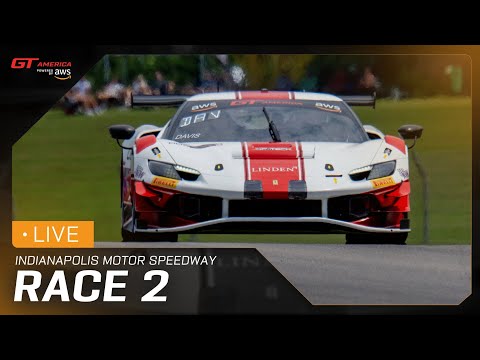 LIVE | Race 2 | Indianapolis Motor Speedway | GT America powered by AWS 2025