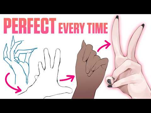 The EASIEST Way to Draw Hands in 10 Minutes