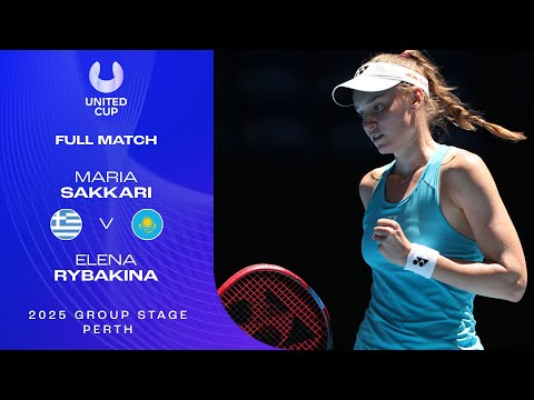 Maria Sakkari v Elena Rybakina Full Match | United Cup 2025 Group C