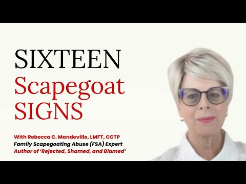 16 FAMILY SCAPEGOAT SIGNS: Are You In the 'Family Scapegoat' Role? #scapegoat #toxicfamily
