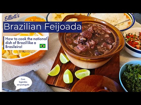 How to Cook Brazilian Feijoada: Traditional Black Bean and Pork Stew [ Legendas PT]