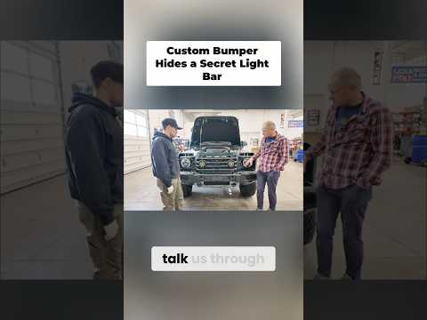 Custom Expedition One Bumper: Triple R Light Bar Integration #shorts