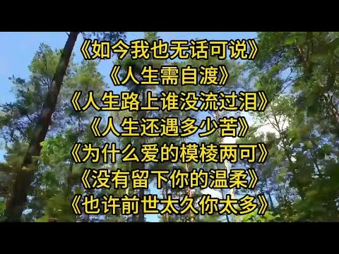李英情歌《如今我也无话可说》《人生需自渡》人生还遇多少苦》