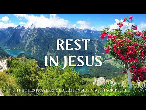 REST IN JESUS | Calming Scriptures with Soft Gospel Piano | Christian Harmonies #40