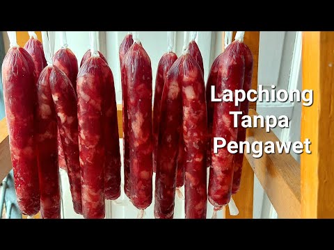Chinese Pork Sausage - LAPCHIONG | Easy to Make, Can be Freezed | Chinese Sausage | Nael Onion