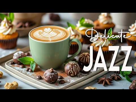 Delicate Morning Jazz ☕ Soft Jazz Cafe Background Music & Bossa Nova Piano for Studying