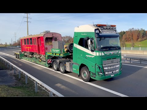 A 100-year-old gasoline-powered railcar goes on a journey! Furka Oberalp Railway CFmh 2/2