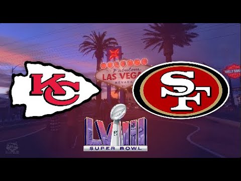 Kansas City Chiefs vs San Francisco 49ers • SUPER BOWL 2024, Screensaver, Background, loop. (1 Hour)