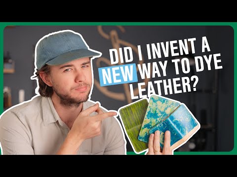 Have I DISCOVERED a NEW Way to DYE LEATHER? | Leather Dyeing Hack