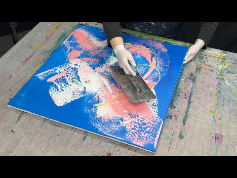 Ich habe Action Painting ausprobiert | Demo Action Painting