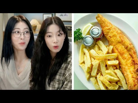 Cheeky Fish & Chips with K-POP Stars! ft. LE SSERAFIM