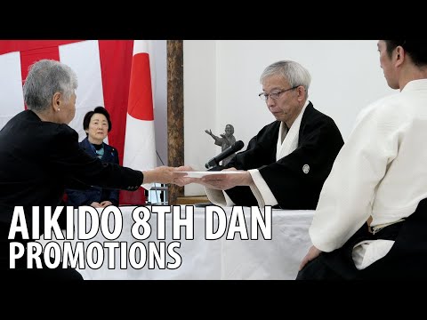Promotions to Eighth Dan Aikido - Aikido Kagamibiraki 2025