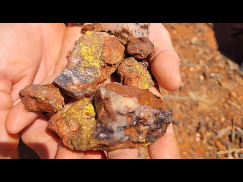 Melting reef gold into a bar in the bush