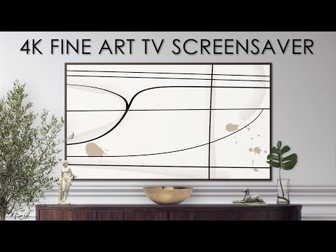 TV Art Screensaver Modern Art | Boho Line Art | Vintage Art TV Background | 4K Fine Art for your TV