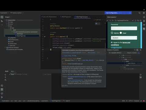 Aqua IDE- Test Automation Editor for Selenium needs - Inspect WebElements  inside Code Editor