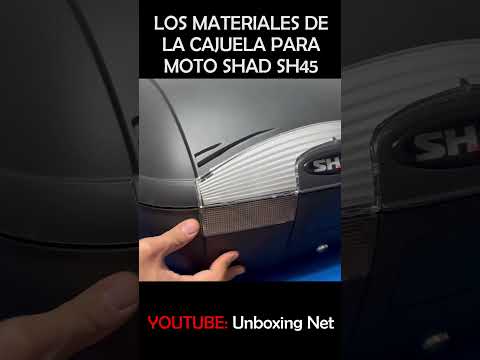 ESTOS SON LOS MATERIALES PRINCIPALES DE LA CAJUELA PARA MOTO SHAD SH45 #cajuelashad #shadsh45