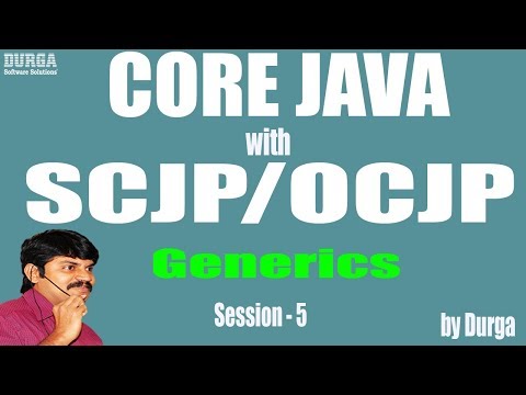 Core Java With OCJP/SCJP: Generics Part-5 || generics method