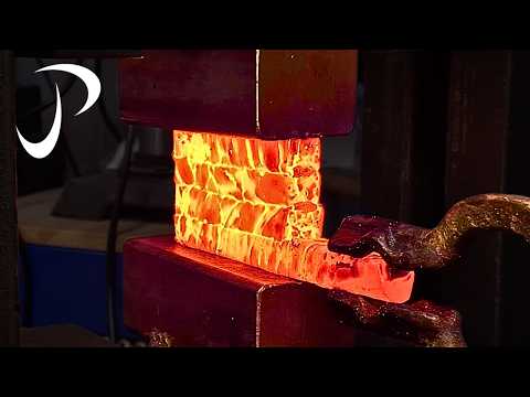 Making a Turkish Twist Damascus Chef Knife