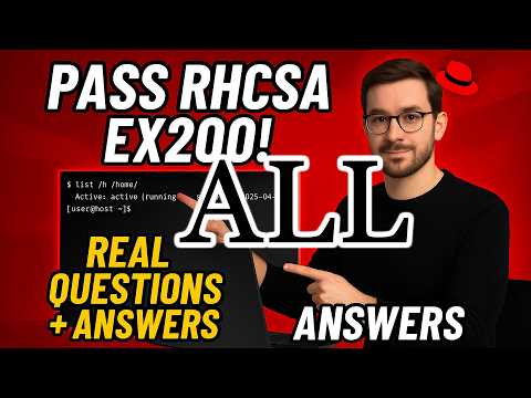 RHCSA 9/10 Exam Prep: Real EX200 Questions & Step-by-Step Solutions (2025) Ex200 Prep Full Exam