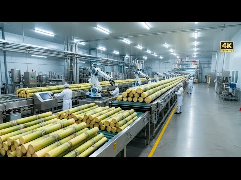 Inside a Modern Cane Sugar Factory: From Fresh Sugarcane to Pure Crystal Sugar (Full Process)