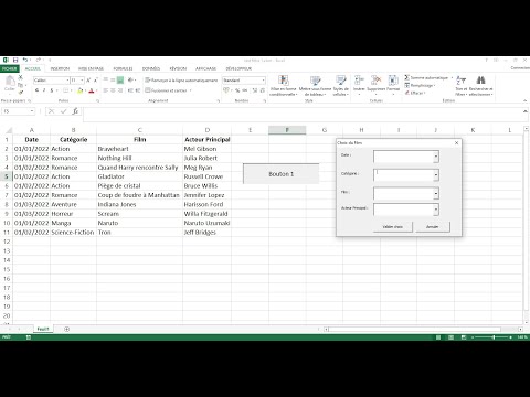 Choix en cascade des combobox sur formulaire Excel