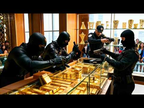 Gangsters rob gold store but are caught by police on the way