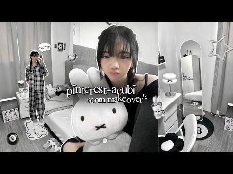 PINTEREST ACUBI room makeover 📓: ikea shopping, decorate/organize with me + mini tour