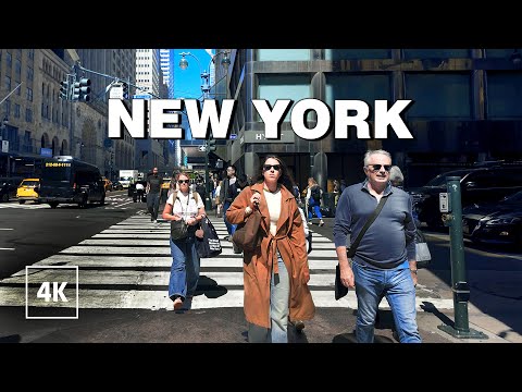New York walking tour - Sunny Day in Manhattan