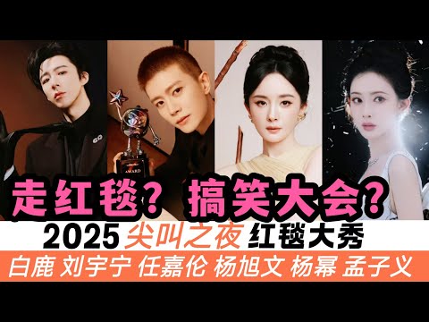2025“尖叫之夜”21位男女神紅毯解讀！劉宇寧“踩着兩茄子”！任嘉倫是個“毛慄子頭”！白鹿像個“菠蘿包”！欣賞年度顏值最高畫面！
