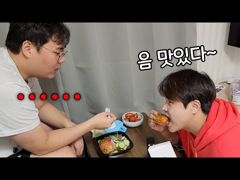 얼탱이없는 내기로 다이어트하는 원식이가 밥 사게하기 13탄!! 방해꾼 형과 함께 보내는 원식이의 새해 첫 주말