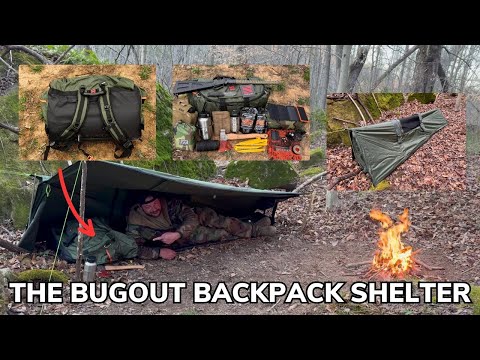 Solo Overnight Bugging Out With a Seasonfort Expanse Backpack Shelter and Chicken Noodle Soup