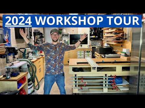 Tour of My One Car Garage Workshop - HUGE Upgrades in 2024!