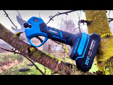 Very fast battery garden pruner SHIDOKU. A great helper for the gardener.