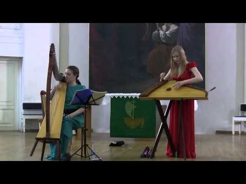 Гусли - Ольга Глазова, Арфа - Вероника Вишневская  - концерт в Соборе / Gusli Olga Glazova