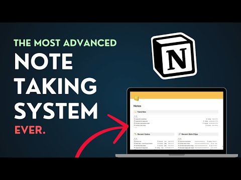 Build an Advanced Note Taking System in Notion From Scratch