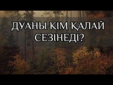 ДУАНЫ ҚАЙТАРУ:  ДУАНЫ КІМ, ҚАЛАЙ СЕЗІНЕДІ?  ТАЗАРУ ҚАЛАЙ ЖҮРЕДІ? ДЕМ ҚАНША УАҚЫТ САЛЫНАДЫ