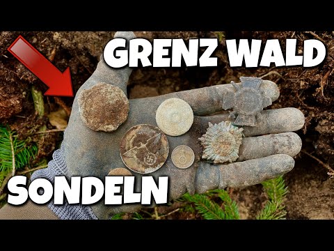 😮 WW2 Wald an der Grenze entdeckt - Sondeln Ohne Ende Abzeichen - Schatzsuche mit dem Metalldetektor