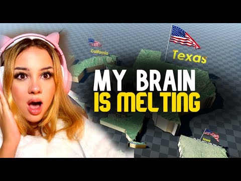 Finnish Girl Reacts to U.S States Size Comparison