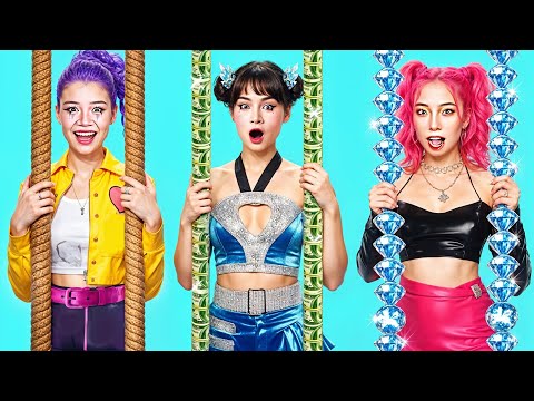 KPop Demon Hunters In Jail! Poor Rumi vs Rich Zoey vs Giga Rich Mira Makeover In Prison