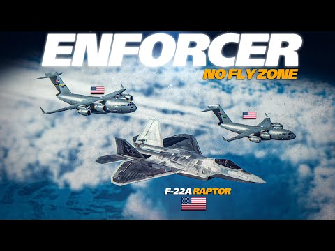 ENFORCER | F-22 Raptor No Fly Zone North Korea | C-17 Globemaster | Digital Combat Simulator | DCS |