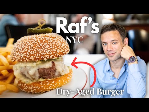 Eating at Raf’s. A Delicious Dry-Aged Burger from a POPULAR NYC Restaurant