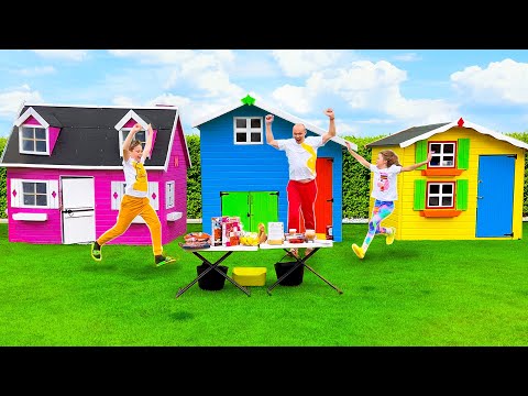 Поменялись домиками