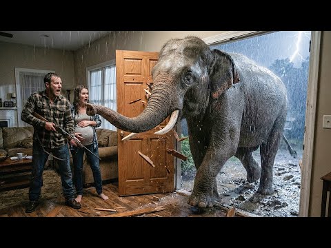 An Elephant Broke Into a House — Because Danger Was Coming | Animal Rescue Story