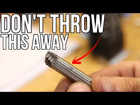 How I Reuse Broken Endmills In My Workshop - Don't Throw Them Away