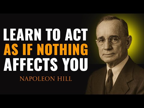 Learn to Act As If Nothing Affects You — Napoleon Hill’s Formula for Inner Strength