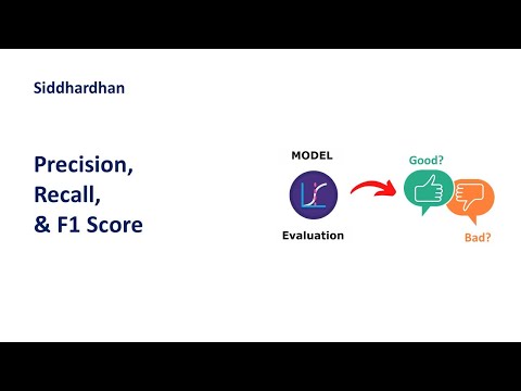 8.8. Precision, Recall, F1 score | Model Evaluation