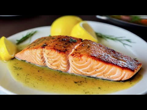 Perfect Pan Seared Salmon WithLemon Butter Sauce In 10 Minutes |Easy Salmon Recipe