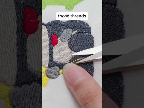 Stop cutting jump stitches manually! Brother Skitch PP1 Feature #EmbroideryHacks #machineembroidery