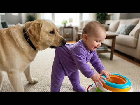 The Dog Kept Pushing The Baby — When Mom Checked The Camera, She Was Stunned